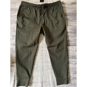 Rhone Commuter Jogger Mens Olive Green Slim Tapered Performance Pants 101928
